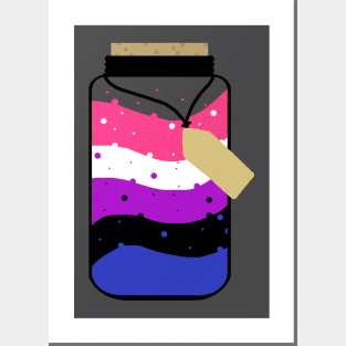 Genderfluid pride jar Posters and Art